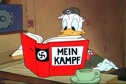 Disney's Donald Duck enters World War II in Der Feurher's Face