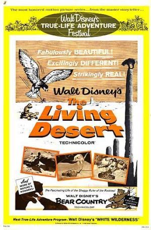 Theatrical re-release poster for The Living Desert and Bear Country double feature