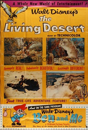 Original theatrical release poster for The Living Desert
