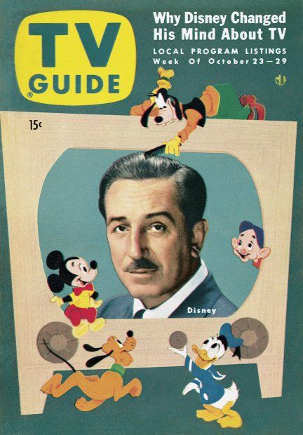 Walt Disney on the cover of a 1954 issue of TV Guide.