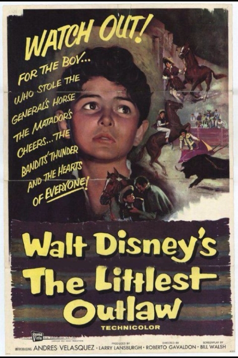 Original theatrical release poster for Walt Disney's The Littlest Outlaw