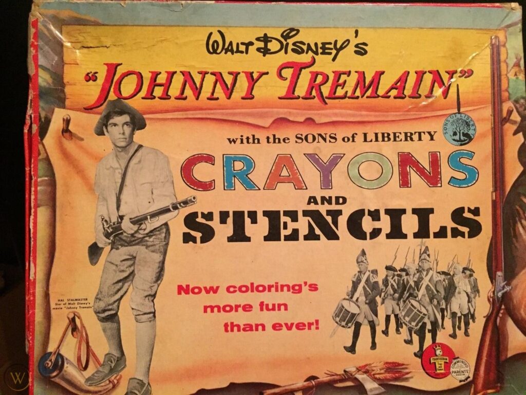 Walt Disney's Johnny Tremain Crayons and Stencils