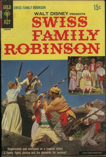Swiss Family Robinson comic book adaptation published by Gold Key Comics
