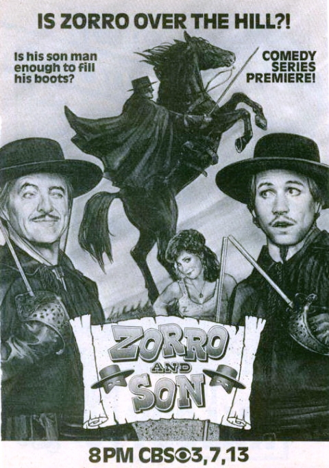 Print ad for Zorro And Son (1983)