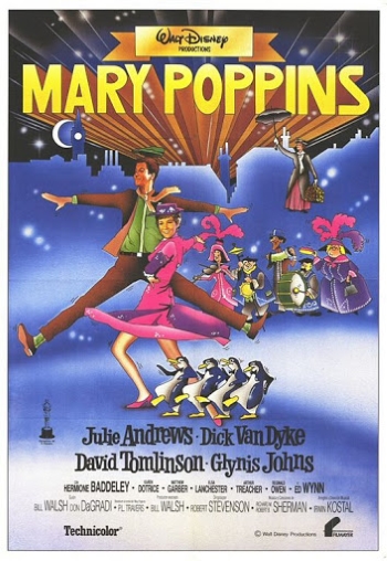 Theatrical poster art for Mary Poppins
