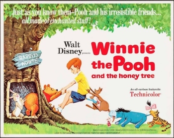Theatrical release poster for Walt Disney's Winnie The Pooh And The Honey Tree