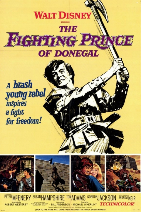 Original theatrical release poster for Walt Disney's The Fighting Prince Of Donegal