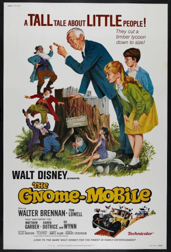 Theatrical re-release poster for The Gnome-Mobile