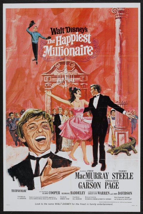 Original theatrical release poster for Walt Disney's The Happiest Millionaire