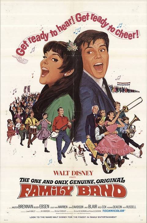 Original theatrical release poster for Walt Disney's The One And Only, Genuine, Original Family Band
