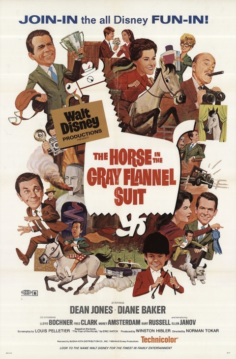 Original theatrical release poster for Walt Disney's The Horse In The Gray Flannel Suit