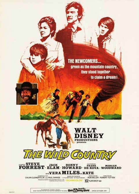 Original theatrical release poster for Walt Disney's The Wild Country