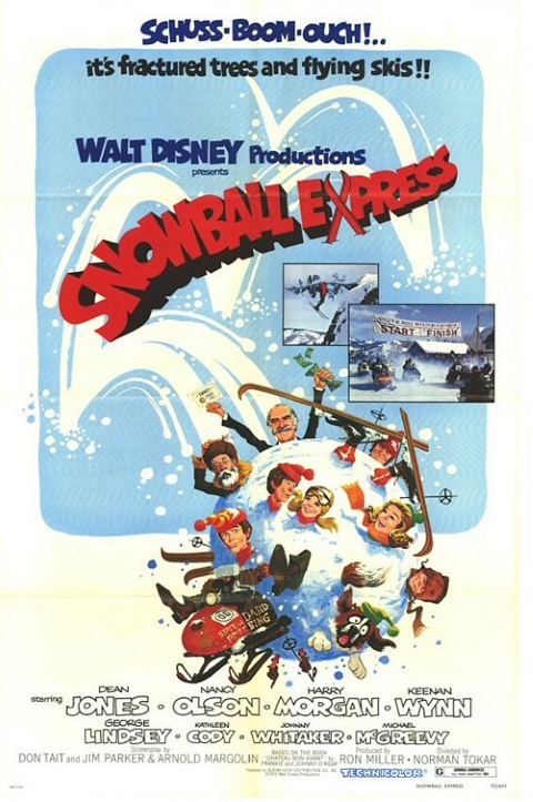 Original theatrical release poster for Walt Disney's Snowball Express