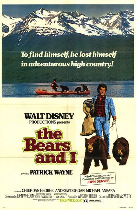 Original theatrical release poster for Walt Disney's The Bears And I