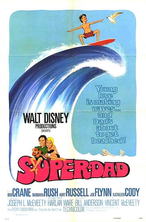 Original theatrical release poster for Walt Disney's Superdad